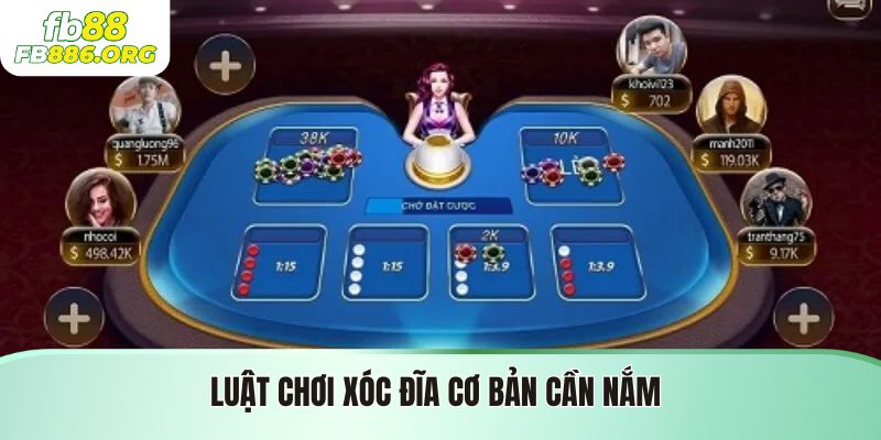 Luật chơi xóc đĩa cơ bản cần nắm